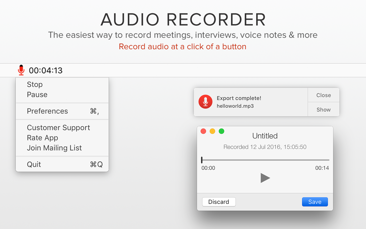 Voice recorder for mac free download
